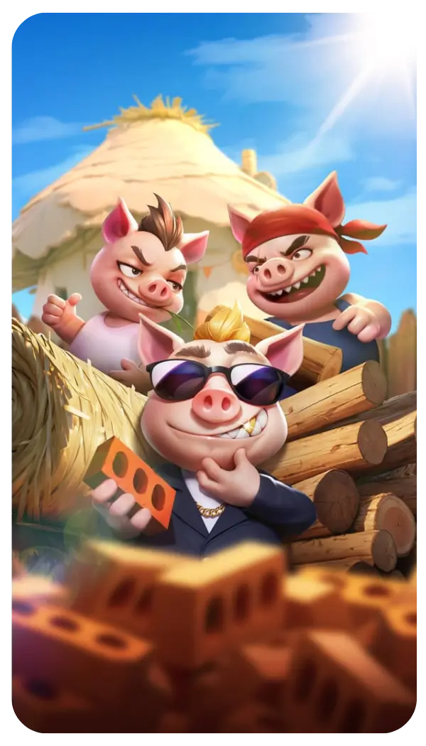 Three Crazy Piggies